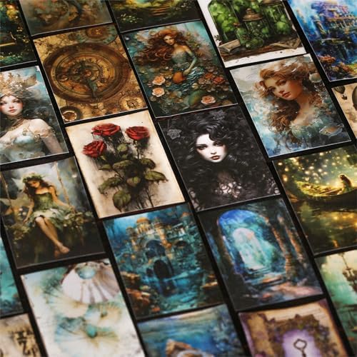 Aromoty 4 Set 200 Pcs Gothic Washi Stickers Book Kit Junk Journal Supplies - Image 2