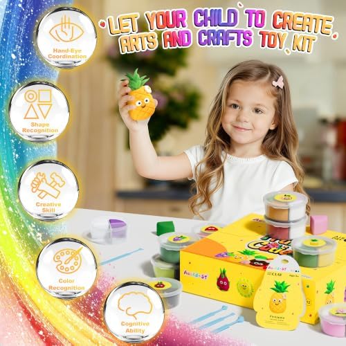 Aestd-ST Air Dry Clay Kit - Fruit Theme, Modeling Clay for Kids - Image 6