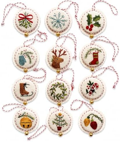 DIY Felt Christmas Ornament Kit - Create Handmade Holiday Decorations by Unknown