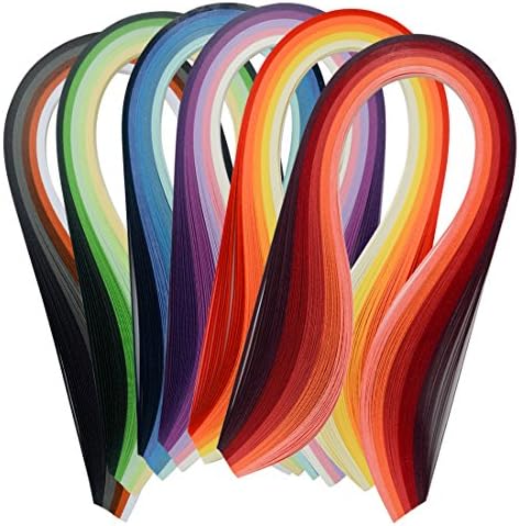 JUYA Multi-Color Quilling Strips Set 600 Strips 30 Colors 39cm 10mm - Image 2