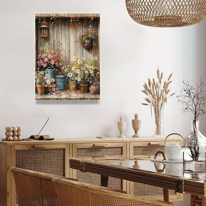Clendo Flower Paint by Numbers Kit for Adults - Paint by Numbers for Adults Beginner, DIY Acrylic EasyPainting by Number on Canvas Home Wall Decor 16”W x 20”L - Image 3