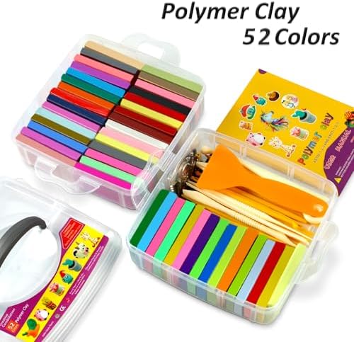 Aestd-ST Polymer Clay 52 Colors, Oven Bake Modeling Clay for Kids & Artists - Image 2