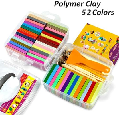 Aestd-ST Polymer Clay 52 Colors, Oven Bake Modeling Clay for Kids & Artists - Image 2