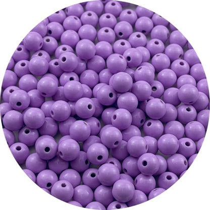 200pcs Acrylic Round Beads for Crafts 10mm Resin Candy Color Spacer Beads with Hole for Jewelry Making Sewing Crafts Decoration Necklaces Bracelets Earrings Supplies(Light Purple) by Unknown