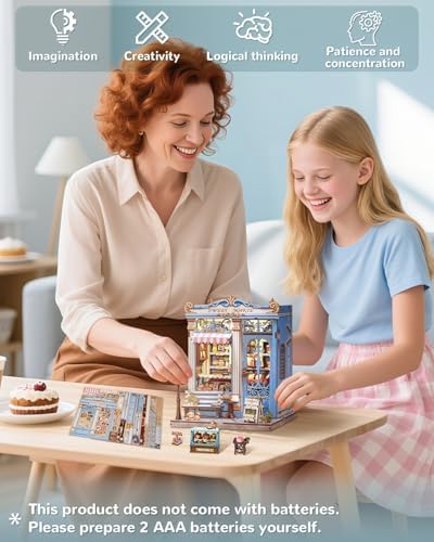 Book Nook Kit for Adult and Teens, French Dessert Miniature House Kit - Image 6
