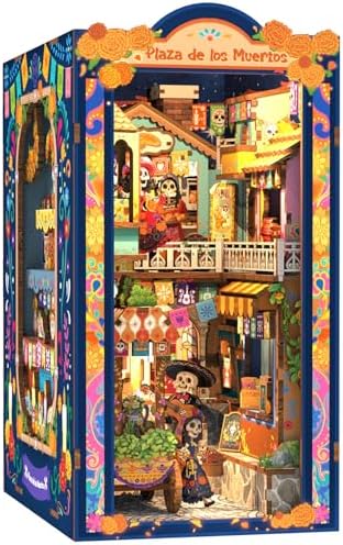 Fsolis Book Nook Kit for Adults - Día De Muertos by FsolisDIYDollhouse