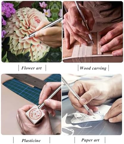 3 in 1 Clay Needle Tools Sculpting Ceramics Pottery Carving Tools for Model Clay Supplies, Ceramic & Pottery Tools Includes Sculpture Feather Pin Carving Knife Needle Texture Tools, LXLVOUEG - Image 7