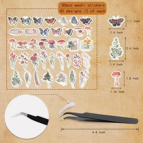 200Pcs Vintage Scrapbook Stickers, Aesthetic Junk Journal Stamping Supplies Kit, Scrapbooking Ephemera Washi Paper for Bullet Journaling Planners Diary Collage - Image 2