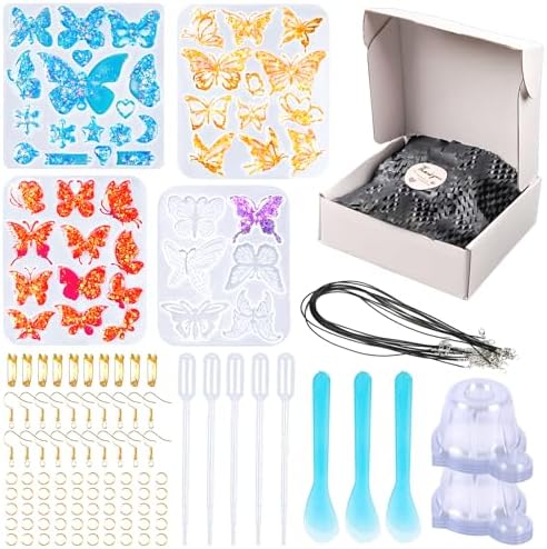 YODOYO Jewelry Resin Molds Kit Butterfly Earring Jewelry Making Mold by YODOYO