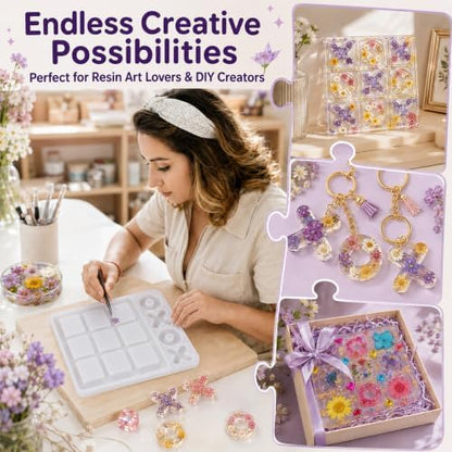 LET'S RESIN Large Tic Tac Toe Resin Mold 2Pcs, Tic Tac Toe Molds for Resin Casting, Large Epoxy Resin Silicone Molds for DIY Tabletop Board Game,Travel Game - Image 3
