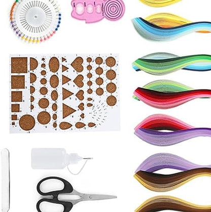 Obetuens 14Pcs Paper Quilling Kit for Beginners Adults DIY Paper Filigree Art Kit with Tools Manual for Kids, Teens, Crafting, Card Making, Home Decor, Floral Patterns, Scrapbook - Image 7