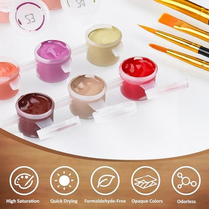 NiArt Paint by Numbers Kit for Adults Beginners, Canvas 16x20 Unframed - Image 5