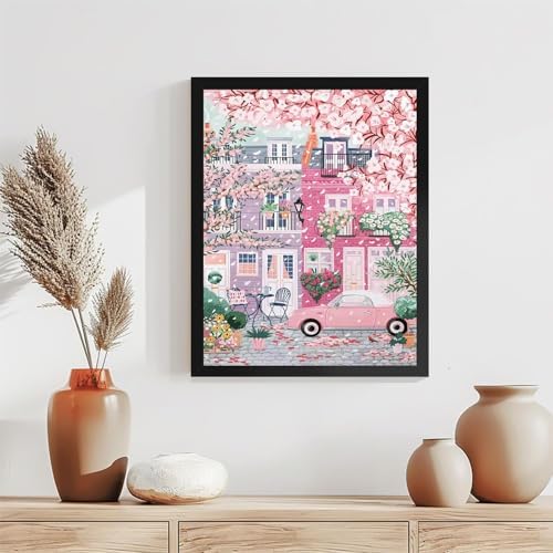 TCDZMYGS Stamped Cross Stitch Kits for Beginners-City Landscape,12x16in - Image 4