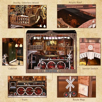 Miniature Dollhouse Kit, DIY Mini House Kit for Adult - Image 6