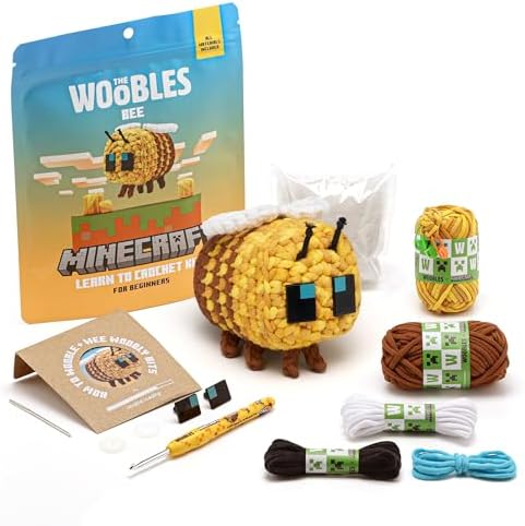 The Woobles Minecraft Crochet Kit for Beginners (Bee) by TheWoobles