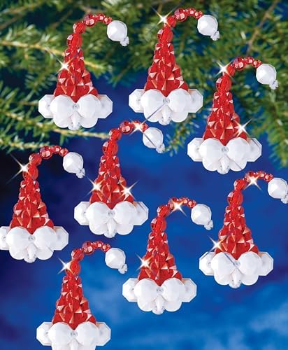 The Beadery - Santa's Hat Ornament Kit - Makes 12-7479 - Image 4