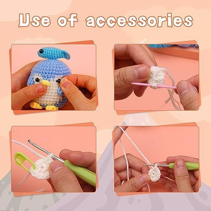 IMZAY 2 Pack Crochet Kit for Beginners Crochet Animals Kit - Image 6
