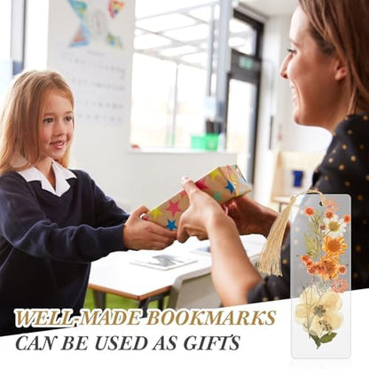 Fuyoooo 376 Pcs Pressed Flower Bookmark Kit,Light Colors,2 x 6 Inch - Image 6