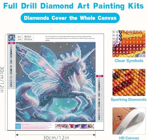 Xylogist Unicorn Diamond Art Kits for Adults 12X12Inch - Image 4