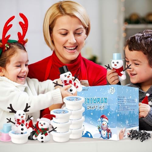 BANBBUR 24 Pack Christmas Stocking Stuffers for Kids, Build a Snowman Kit - Image 4