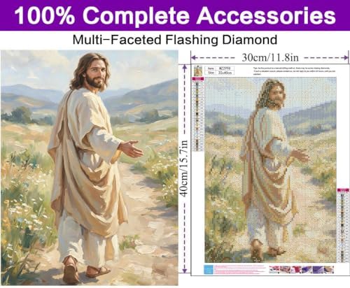 Diamond Art Kits for Adults, Jesus Diamond Art Painting Kits for Adults - Image 4