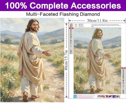 Diamond Art Kits for Adults, Jesus Diamond Art Painting Kits for Adults - Image 4