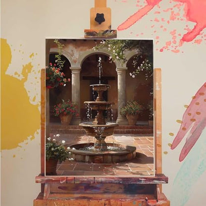 Castle Paint by Numbers Kit for Adults Architecture Paint by Numbers, DIY Acrylic Oil Painting Kits for Adults Beginners with Brushes, Hobbies for Women for Home Wall Decor, Gifts 28x38 in 9-64 - Image 3