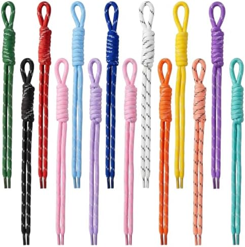 GAQWOK 15 PCS Colorful Paracord Keychain Charms Braided Rope Bag Charm Kit by Unknown