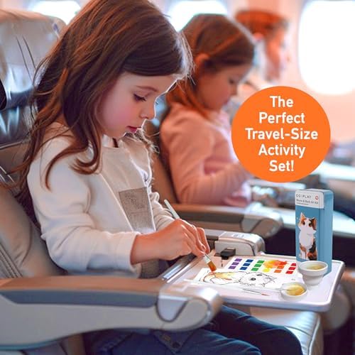 COIPLAY Watercolor Craft Kit, Paint Set, 648 Color Blocks, 52 Coloring Bookmarks, Meow & Bark Cat Dog Theme, Travel Gift for Kids & Adults - Image 5