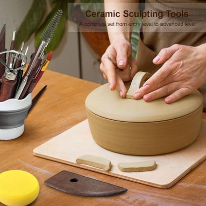 Clay Tools Clay Sculpting Kit Modeling Carving Tools Set for Pottery Clay - Image 2