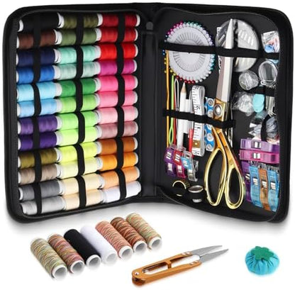 KAMTOP 191 PCS Sewing Kit for Adults with 43 Thread Colors for Repairs by Kamtop