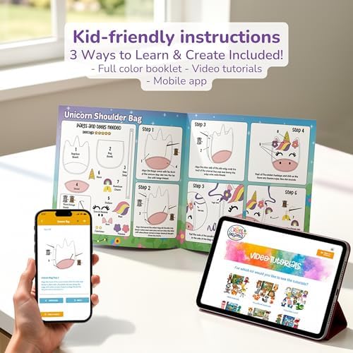 Craftorama Sewing Kit for Kids, Fun and Educational Accessories Craft Set for Girls Age 7-12, Sew Your Own Felt Accessories Craft Kit for Beginners - Image 6