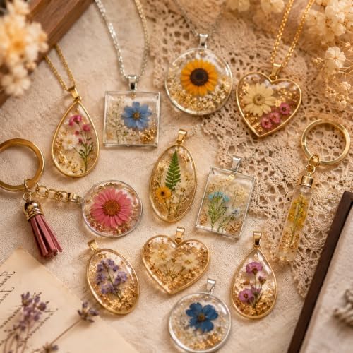 Resin Jewelry Making Kit with Mold Pendant Trays for DIY Crafts - Image 4