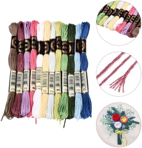 12 Skeins 105 Yards Rainbow Embroidery Floss for Jewelry Making - Image 7