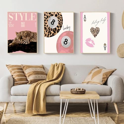 Mandun Lucky Leopard Paint by Numbers Kit for Adults, 3 Pack, 7.8x11.8 inch - Image 3