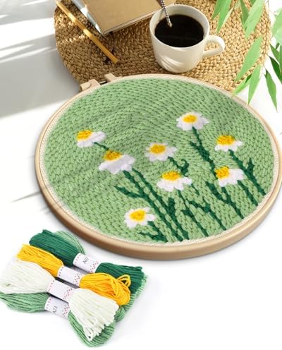 TINDTOP Punch Needle Kit, Daisy Punch Embroidery Kits for Adults - Image 7