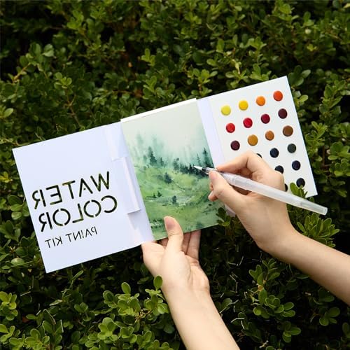 MEEDEN Portable Watercolor Paint Set: Travel Watercolor Kit 1 Pack by MEEDEN