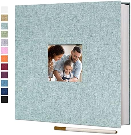 Vienrose Self Adhesive Photo Album with Window 11x10.6 60 Pages Turquoise by Vienrose