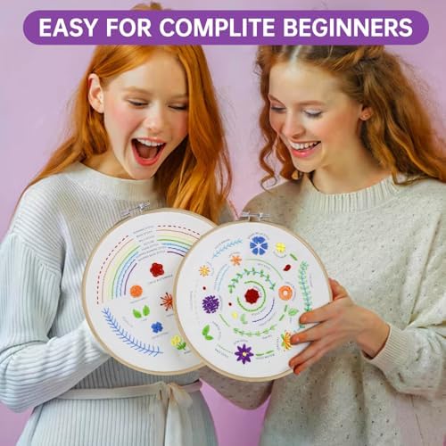 CYANFOUR 5 Stage Embroidery Kit Easy to Learn from Video & Guidance - Image 5