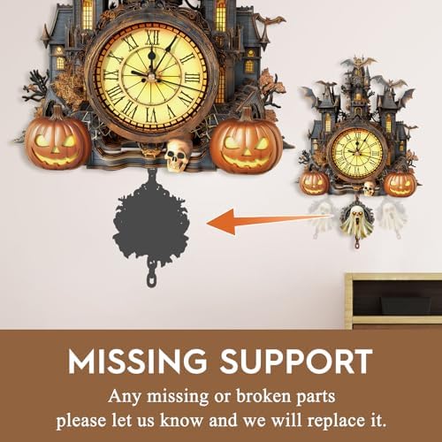 Halloween 3D Puzzles for Adults Halloween Puzzle Clock Adult Craft - Image 6