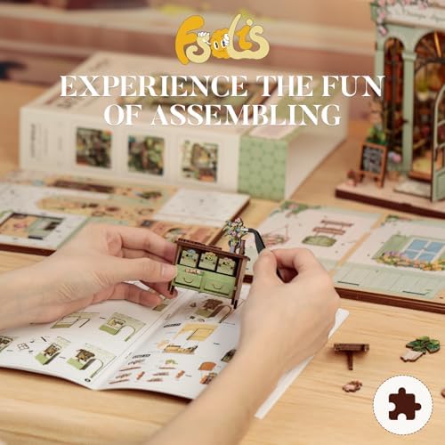 Fsolis Book Nook Kit DIY Miniature House (Champs-Élysées Florist) - Image 5