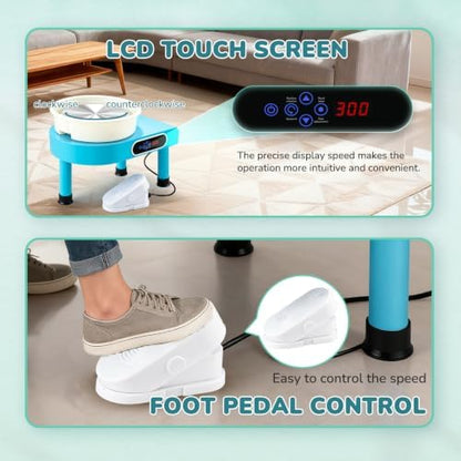 Bonoutil 11" Pottery Wheel Machine with Foot Pedal for Adults Beginners - Image 4