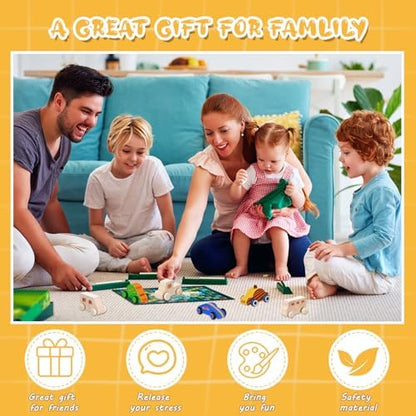Beeveer 20 Pcs Unfinished Wooden Cars DIY Toys, Paintable Wood Toy Cars Crafts to Paint for Students Home Activities Family Time Handicraft Projects Party Favors - Image 5