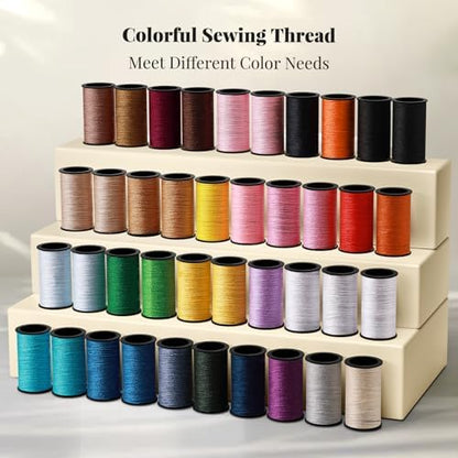 Coquimbo Sewing Kit Christmas Gifts for Grandma, Mom, Traveler, Adults, Beginner, Emergency, DIY Sewing Supplies Organizer Filled with Scissors, Thread, Sewing Needles, Tape Measure etc (Black, L) - Image 3