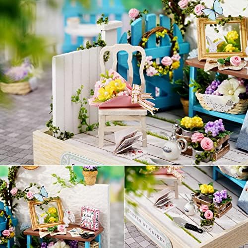 DIY Miniature Dollhouse Kit with Furniture Plus Dust Proof for Teens Adults - Image 3