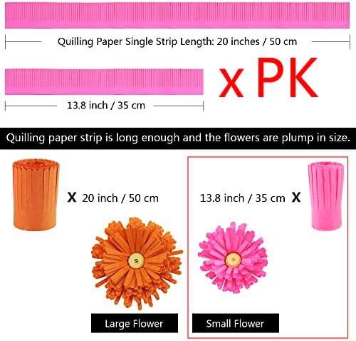 FAZHBARY Quilling Paper Flowers Kit Colorful 6 Set Petal Paper Quilling Strips Bulk and Paper Quilling Tools for Beginners DIY Handmade Art Crafts - Image 3