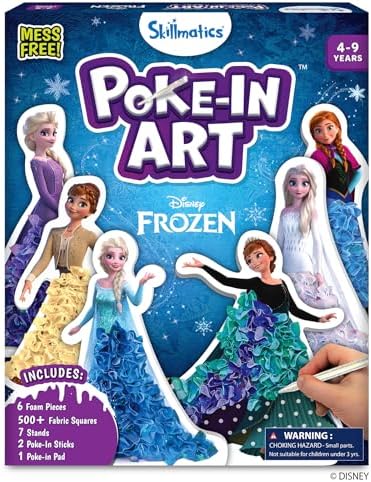 Skillmatics Poke-in Art – Disney Frozen, Wood Craft Kit, Gift for Kids by Skillmatics
