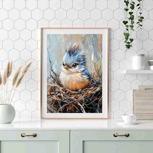 DYAIANGMU Bird Paint by Numbers Kit for Adults Beginners 19.6X15.7 inch - Image 3