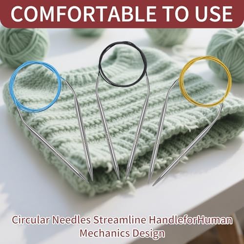 Soosui 9.0 mm Circular Knitting Needles US13, 47 inches/120 cm 3.5 mm, - Image 6