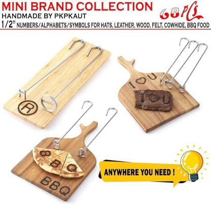 68Pcs 1/2" Custom Branding Iron for Wood, Leather Branding Stamp - Image 6